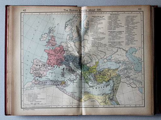 Shepherd, Historical Atlas, 1927
42.43. The Roman Empire about 395