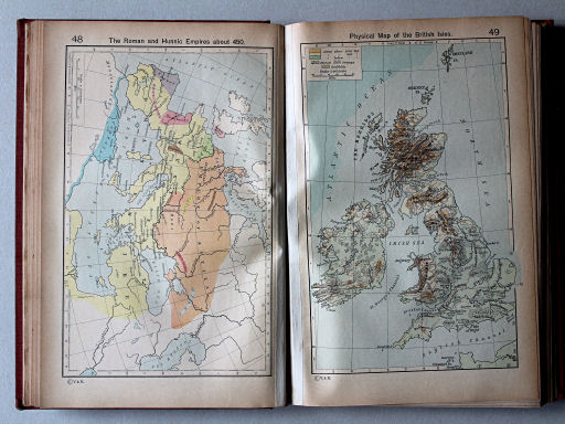 Shepherd, Historical Atlas, 1927
49. Physical Map of the British Isles