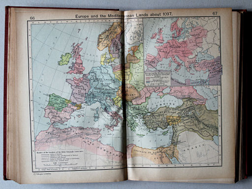 Shepherd, Historical Atlas, 1927
66.67. Europe and the Mediterranean Lands about 1097