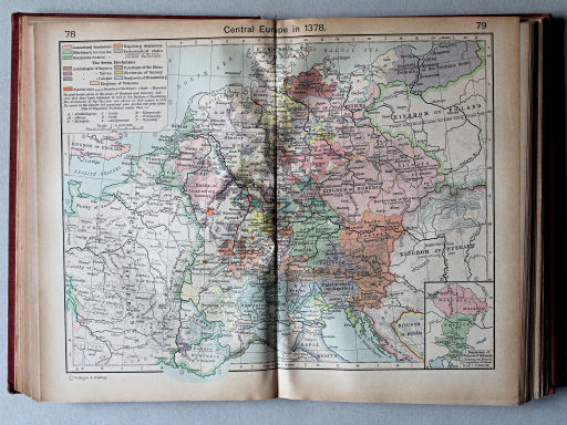 Shepherd, Historical Atlas, 1927
78.79. Central Europe in 1378