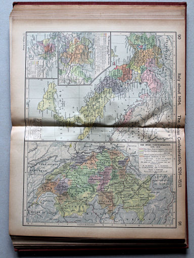 Shepherd, Historical Atlas, 1927
91. The Swiss Confederation, 1291-1513
