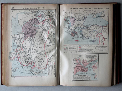 Shepherd, Historical Atlas, 1927
93. The Ottoman Empire, 1451-1481. Constantinople