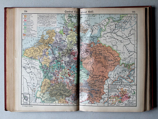 Shepherd, Historical Atlas, 1927
114.115. Central Europe about 1547