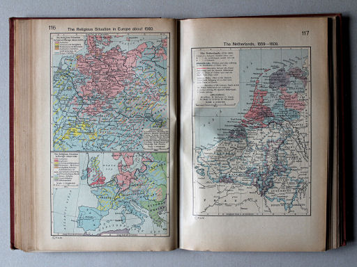 Shepherd, Historical Atlas, 1927
116. The Religious Situation in Europe about 1560
117. The Netherlands, 1559-1609
