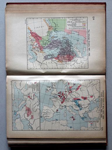 Shepherd, Historical Atlas, 1927
125. Principal Seats of War, 1672-1699. Treaty Adjustments, 1668-1699