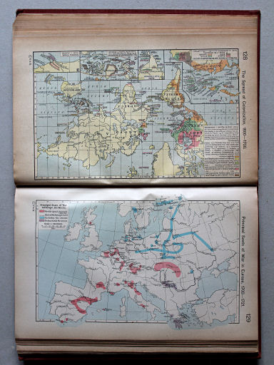 Shepherd, Historical Atlas, 1927
129. Principal Seats of War in Europe, III. 1700-1721