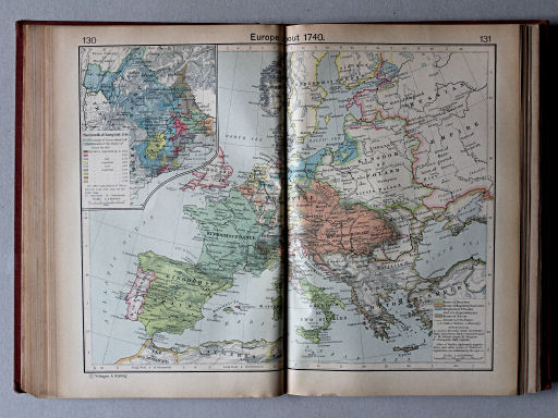 Shepherd, Historical Atlas, 1927
130.131. Europe about 1740