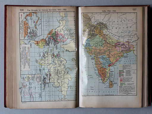 Shepherd, Historical Atlas, 1927
137. India, 1700-1792