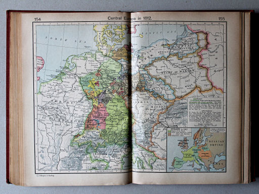 Shepherd, Historical Atlas, 1927
154.155. Central Europe in 1812