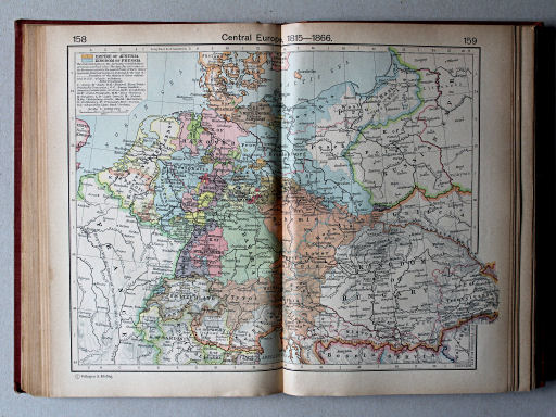 Shepherd, Historical Atlas, 1927
158.159. Central Europe, 1815-1866