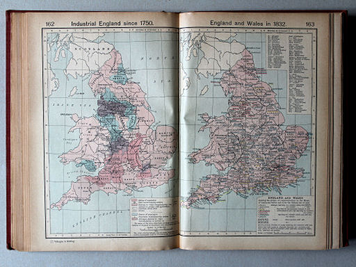 Shepherd, Historical Atlas, 1927
162. Industrial England since 1750
163. England and Wales in 1832