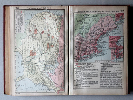 Shepherd, Historical Atlas, 1927
189. Reference Map of the New England Colonies, 1607-1760