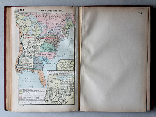 Shepherd, Historical Atlas, 1927
196. The United States, 1783-1803