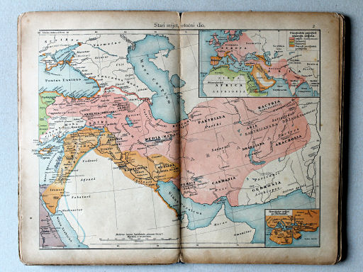Putzgerov historički školski atlas, Hrvatska, 1904
2. Stari svijet, istočni dio