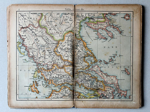 Putzgerov historički školski atlas, Hrvatska, 1904
5. Grčka, sjeverni dio
