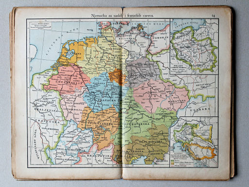 Putzgerov historički školski atlas, Hrvatska, 1904
14. Njemačka za saskih i franačkih careva