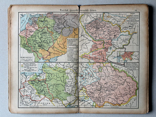 Putzgerov historički školski atlas, Hrvatska, 1904
19. Razvitak sjevernih slavenskih država