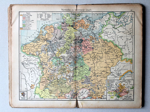 Putzgerov historički školski atlas, Hrvatska, 1904
22. Njemačka za reformacije (1547.)