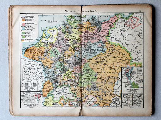 Putzgerov historički školski atlas, Hrvatska, 1904
23. Njemačka u 17. stoljeću (1648.)