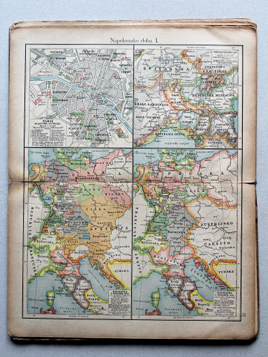 Putzgerov historički školski atlas, Hrvatska, 1904
27. Napoleonsko doba. I