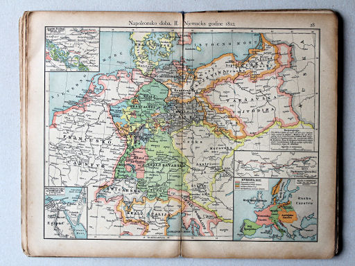 Putzgerov historički školski atlas, Hrvatska, 1904
28. Napoleonsko doba. II. Njemačka godine 1812