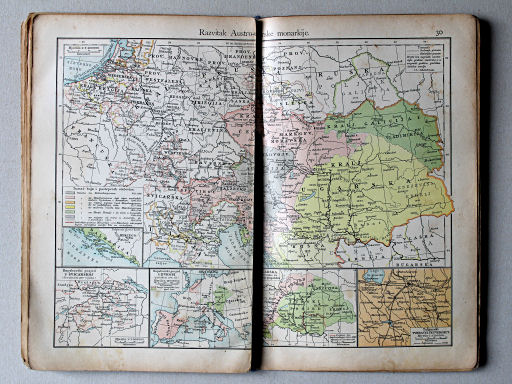 Putzgerov historički školski atlas, Hrvatska, 1904
30. Razvitak Austro-ugarske monarkije