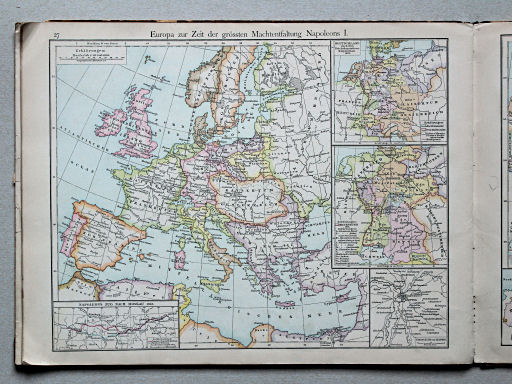 Putzgers Historischer Schul-Atlas, Österreich, 1887
27. Europa zur Zeit der grössten Machtentfaltung Napoleons I