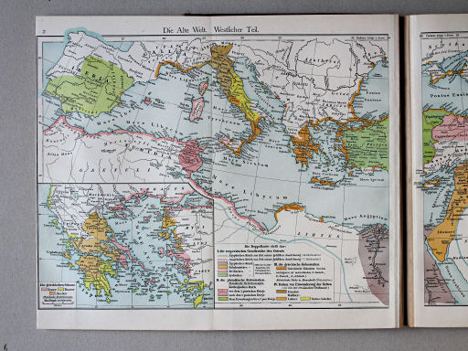 Putzgers Historischer Schul-Atlas, Österreich, 1910
2. Die alte Welt. Westlicher Teil