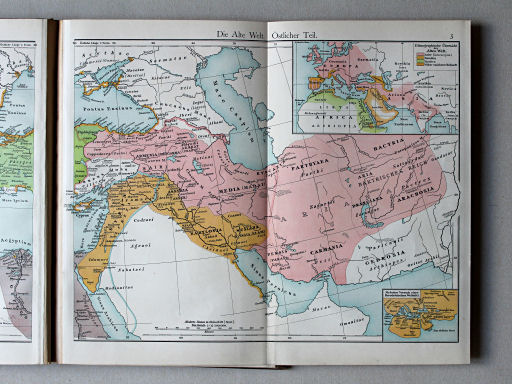 Putzgers Historischer Schul-Atlas, Österreich, 1910
3. Die alte Welt. Östlicher Teil