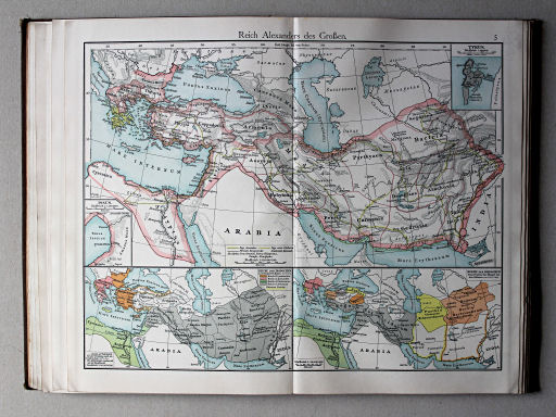 Putzgers Historischer Schul-Atlas, Österreich, 1910
5. Reich Alexanders des Großen