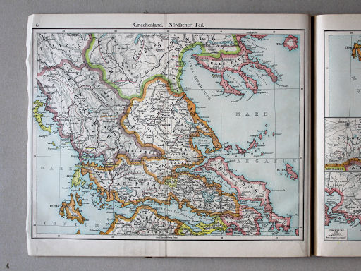 Putzgers Historischer Schul-Atlas, Österreich, 1910
6. Griechenland. Nördlicher Teil