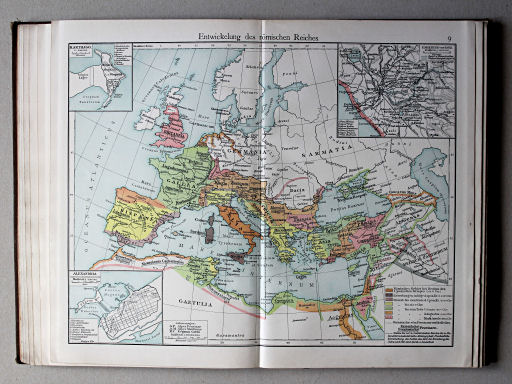 Putzgers Historischer Schul-Atlas, Österreich, 1910
9. Entwickelung des römischen Reiches