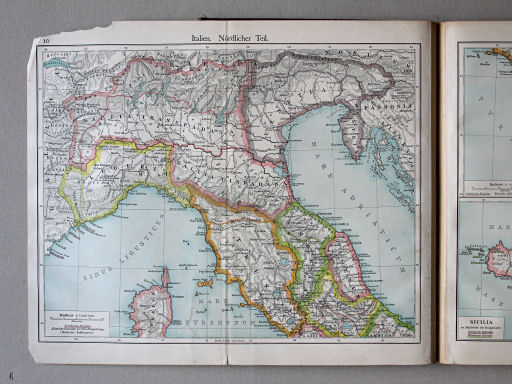 Putzgers Historischer Schul-Atlas, Österreich, 1910
10. Italien. Nördlicher Teil