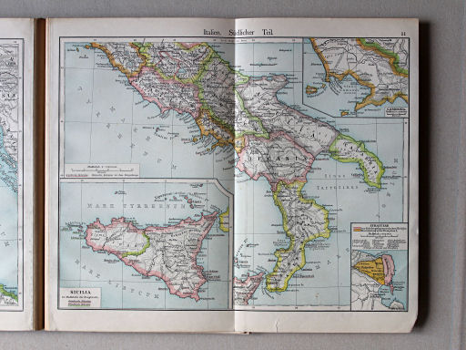 Putzgers Historischer Schul-Atlas, Österreich, 1910
11. Italien. Südlicher Teil