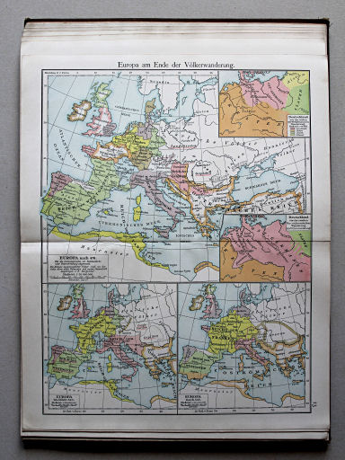 Putzgers Historischer Schul-Atlas, Österreich, 1910
13. Europa am Ende der Völkerwanderung