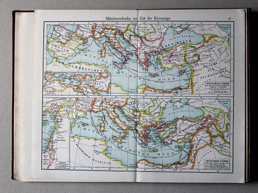 Putzgers Historischer Schul-Atlas, Österreich, 1910
16. Mittelmeerländer zur Zeit der Kreuzzüge