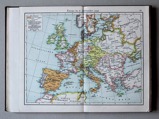 Putzgers Historischer Schul-Atlas, Österreich, 1910
20. Europa im 16. Jahrhundert (1559)
