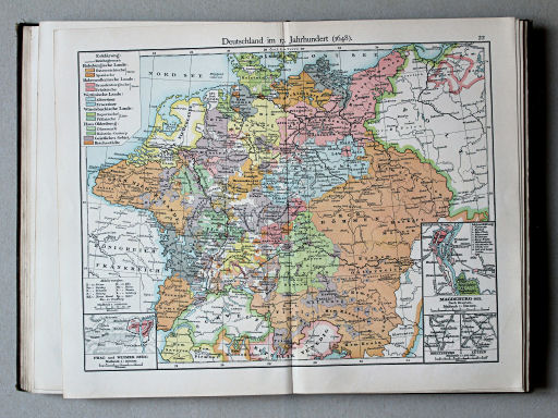 Putzgers Historischer Schul-Atlas, Österreich, 1910
22. Deutschland im 17. Jahrh. (1648)