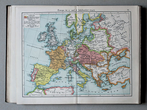 Putzgers Historischer Schul-Atlas, Österreich, 1910
23. Europa im 17. und 18. Jahrhundert (1740)