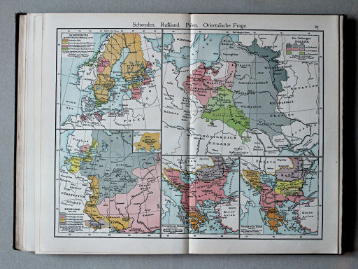 Putzgers Historischer Schul-Atlas, Österreich, 1910
25. Schweden. Rußland. Polen. Orientalische Frage