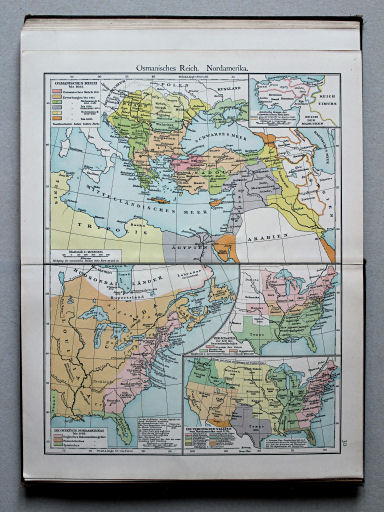Putzgers Historischer Schul-Atlas, Österreich, 1910
30. Osmanisches Reich. Nordamerika