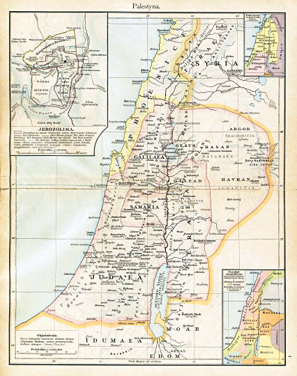 Putzgera Atlas historyczny, Galicya, 1918
1. Palestyna