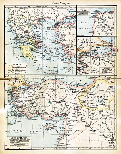 Putzgera Atlas historyczny, Galicya, 1918
4. Azya Mniejsza