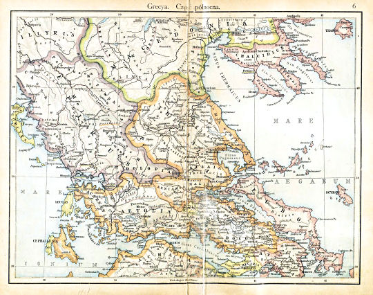 Putzgera Atlas historyczny, Galicya, 1918
6. Grecya. Część północna
