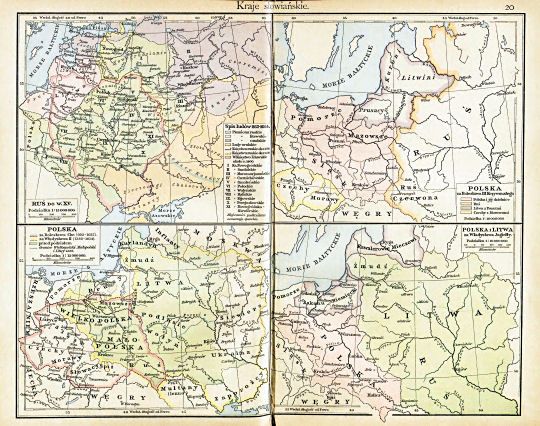 Putzgera Atlas historyczny, Galicya, 1918
20. Kraje słowiańskie
