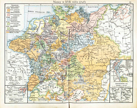 Putzgera Atlas historyczny, Galicya, 1918
23. Niemcy w XVII. wieku (1648)