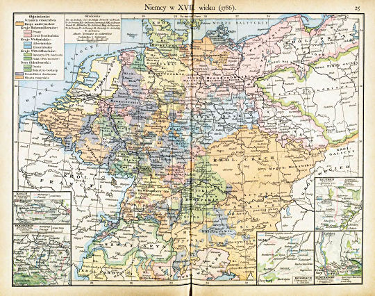 Putzgera Atlas historyczny, Galicya, 1918
25. Niemcy w XVIII. wieku (1786)