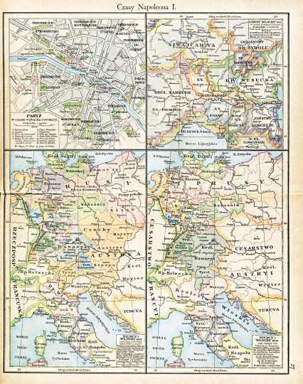 Putzgera Atlas historyczny, Galicya, 1918
27. Czasy Napoleona I
