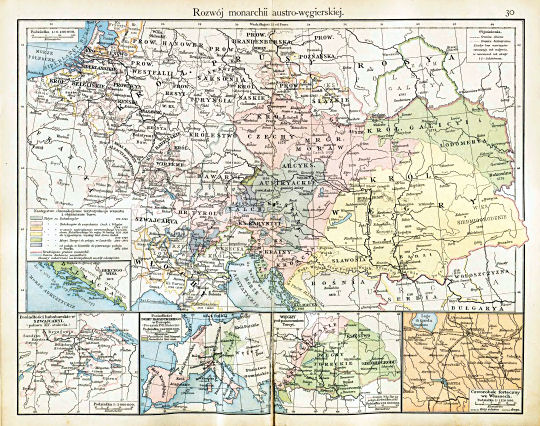 Putzgera Atlas historyczny, Galicya, 1918
30. Rozwój monarchii austro-węgierskiej
