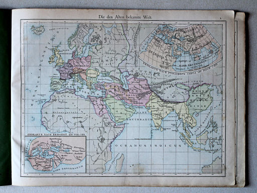 Putzger's Historischer Schul-Atlas, 1877
1. Die den Alten bekannte Welt